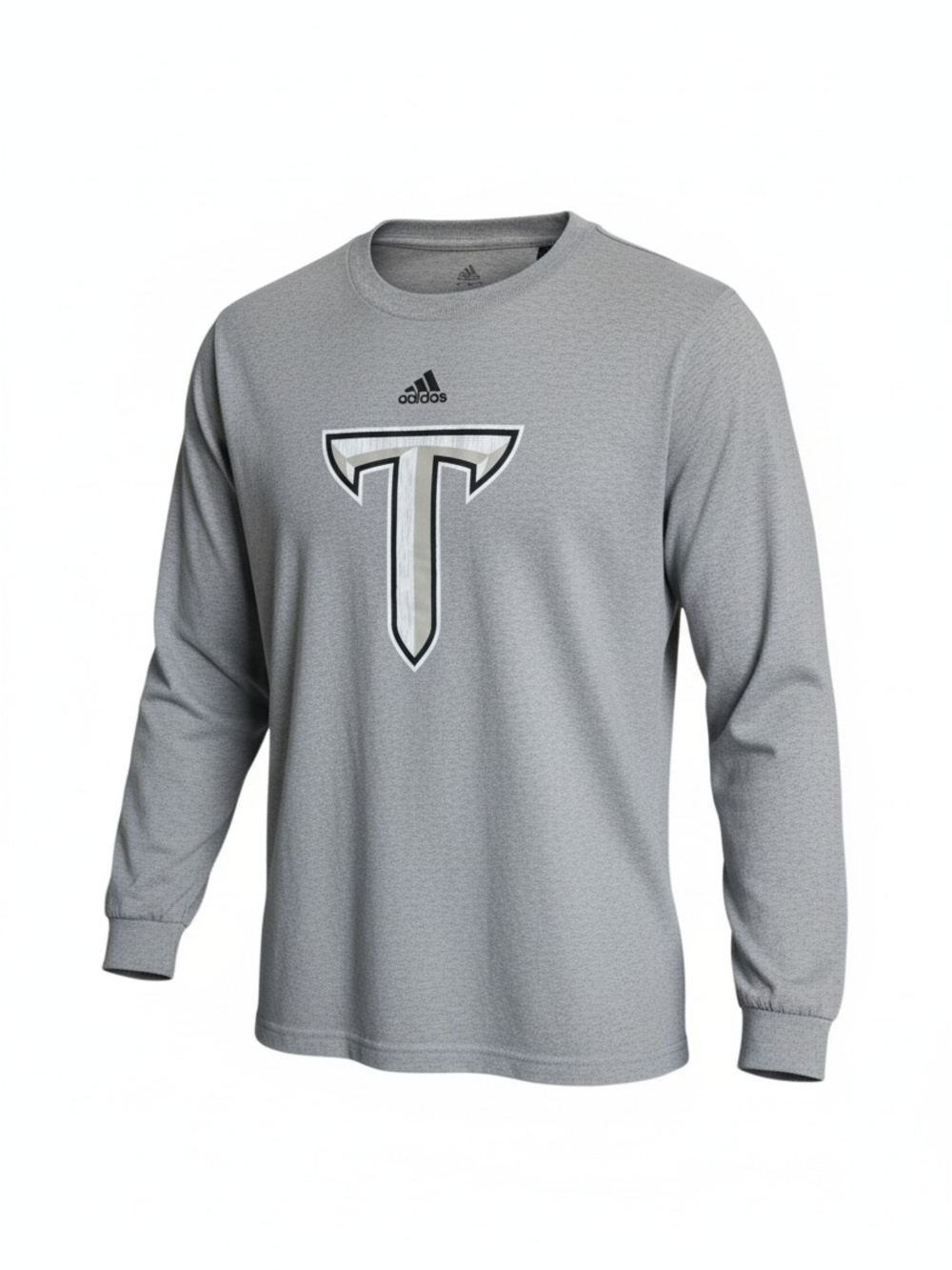 Adidas Troy Trojans Long Sleeve Shirt Men’s Large Gray Collegiate Licensed Tee